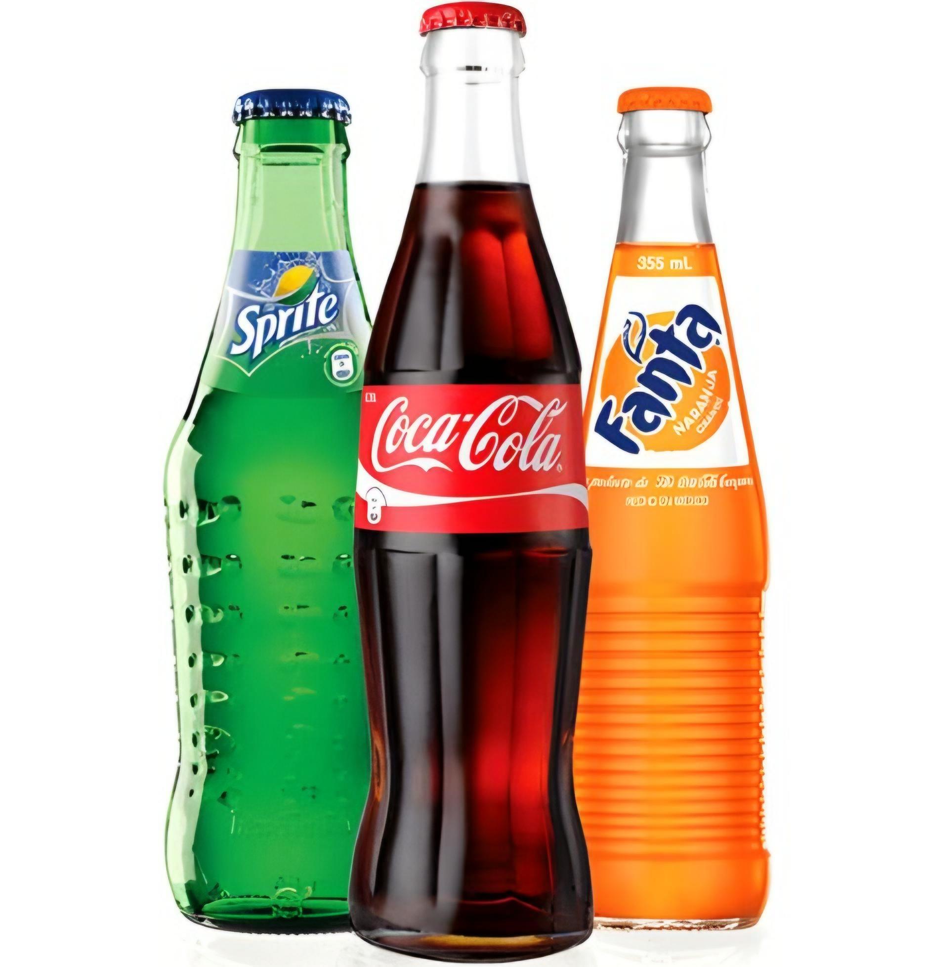 Coke, Sprite, Fanta